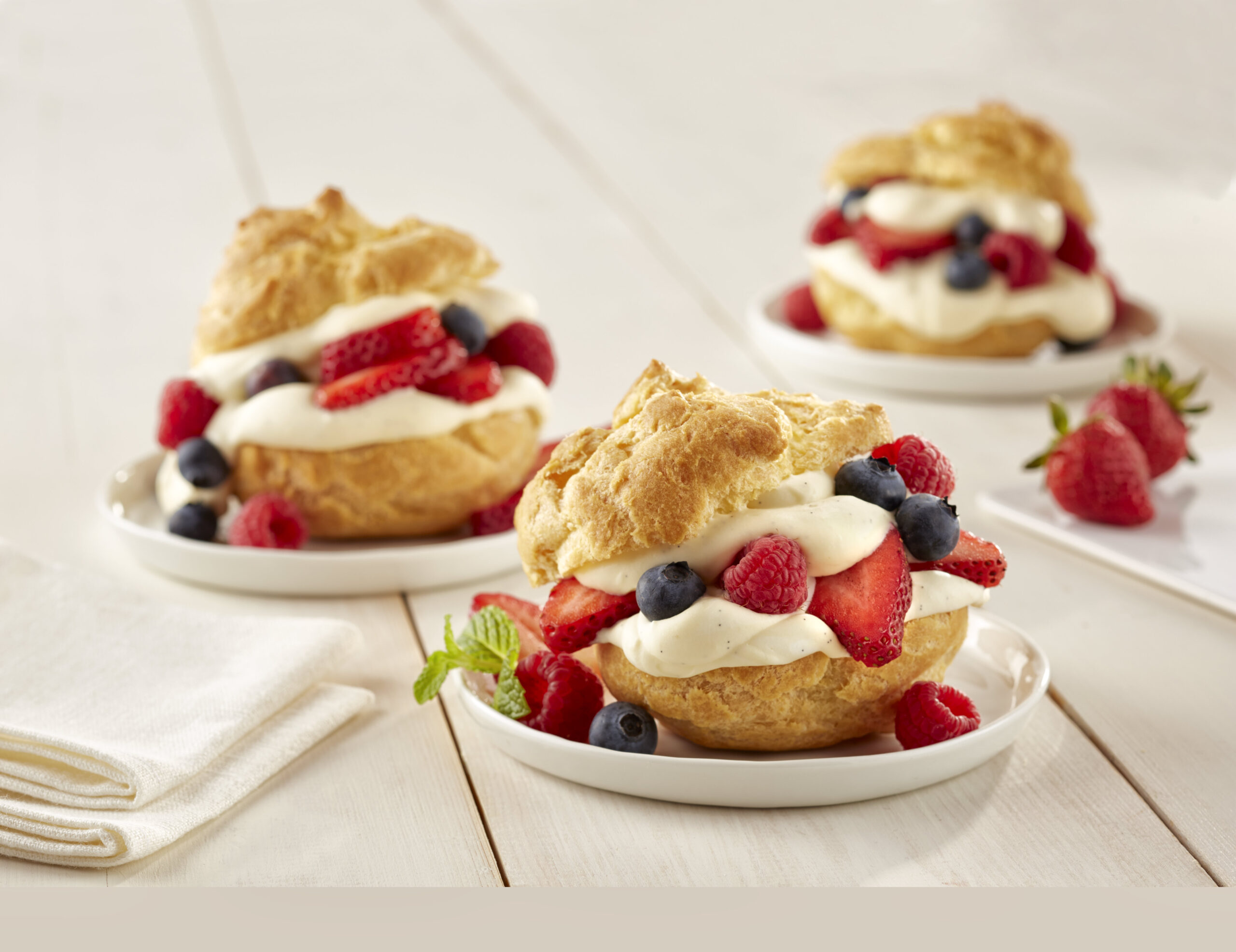 Fresh Berry Cream Puffs Land O Lakes
