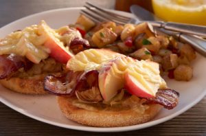 Bays Gruyere Open Face Bacon Apples