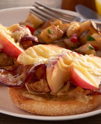 Bays Gruyere Open Face Bacon Apples