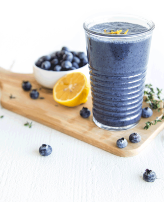 Silk Blueberry Lemon Thyme Smoothie