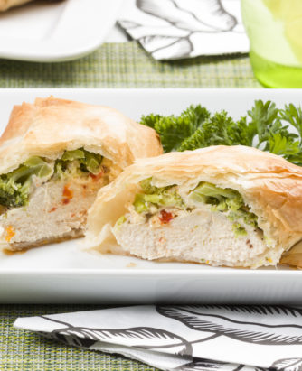MFTK Phyllo Wrapped Tuscan Chicken