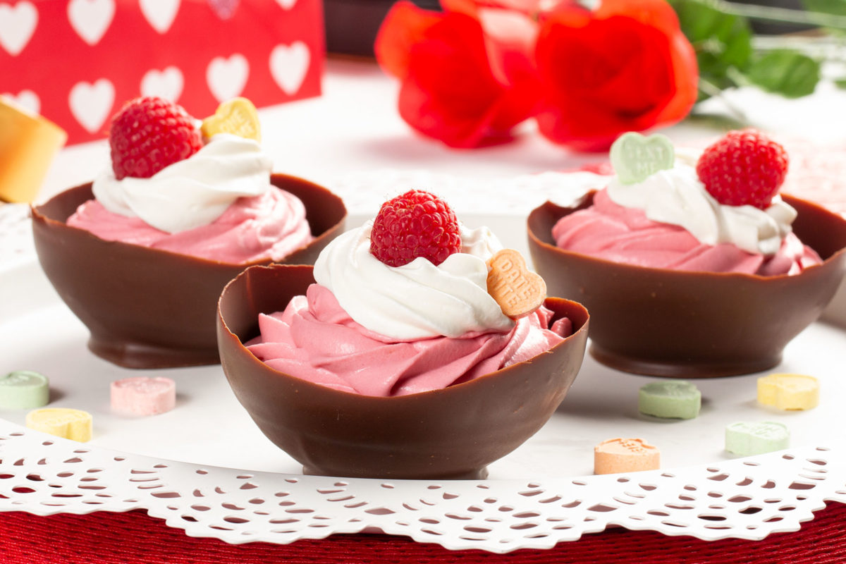 Cupid's Raspberry Mousse Cups Easy Home Meals
