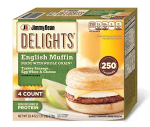 Jimmy Dean Delights Turkey Sausage Egg White Cheese English Muffin