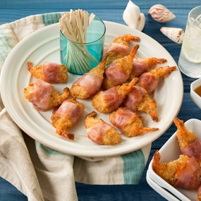 SeaPak Ham Wrapped Coconut Shrimp