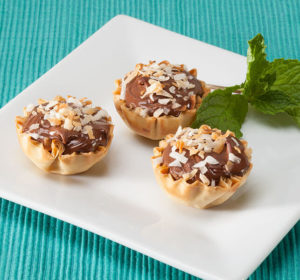 Athens Nutella Coconut Phyllo Tarts