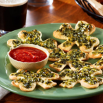 Wewalka Shamrock pesto Bites