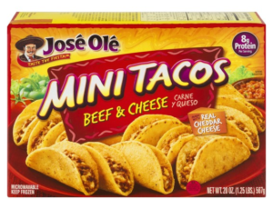 Jose Ole Beef and Cheese Mini Tacos