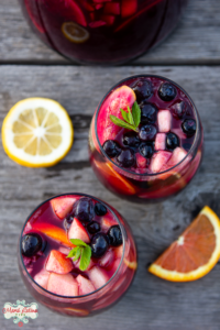 Silvia Pomegranate Blueberry Sangria Mocktail