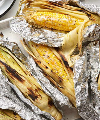 grill roasted corn-on-the-cob