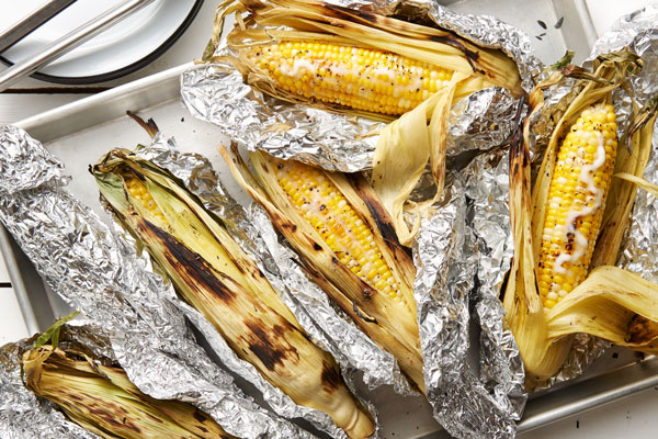 grill roasted corn-on-the-cob