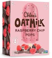 Chloes Raspberry Chip Oatmilk Pops