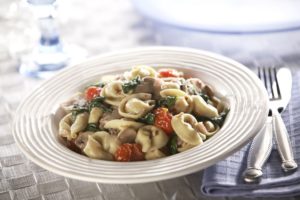 Rosina Celentano Cheese Tortellini Spinach Tomatoes Mushrooms