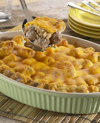 Rosina Tater Tot Meatball Bake