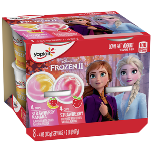 Yoplait Frozen Strawberry Banana Yogurt Cups