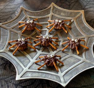 Athens Chocolate Phyllo Pretzel Spiders