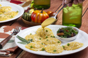 Cheesy Pumpkin Ravioli