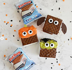 Halloween Ice Cream Sandwiches