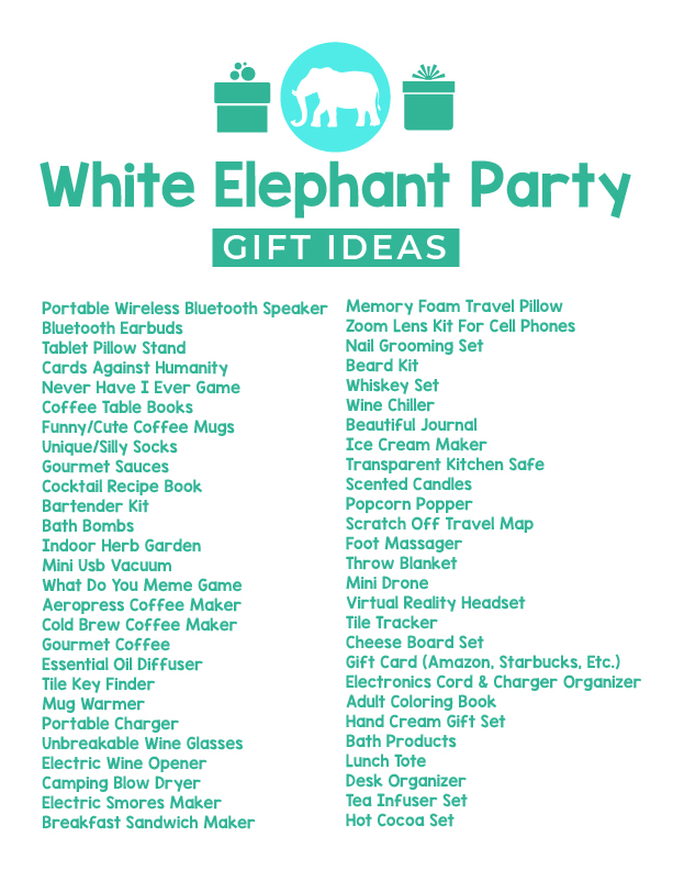 How to Throw a Rad White Elephant Party - Rules, Gift Ideas + a