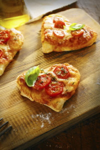 Cupid’s Mini Heart Pizzas