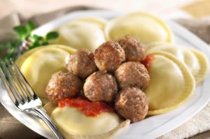 Rosina Gluten Free Meatballs and Ravioli