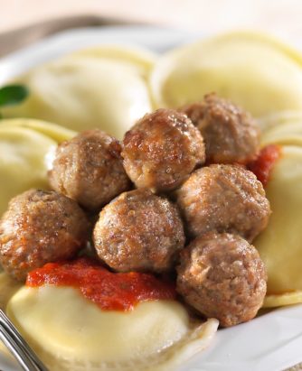 Rosina Gluten Free Meatballs and Ravioli
