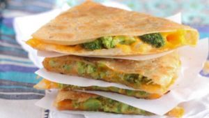 Green Giant Tuscan Broccoli and Cheese Quesadilla