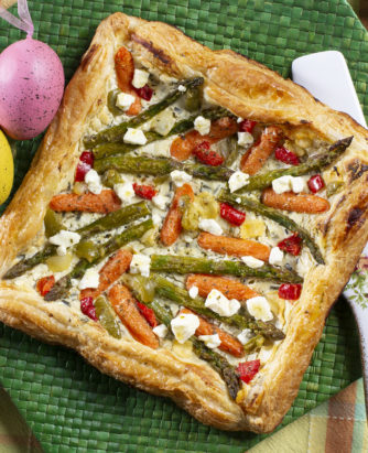 Spring Mediterranean Vegetable Tart-Easter