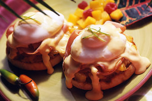 Bays Spicy Jamaican Benedict Lime Hollandaise