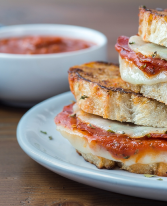 Cache Pizza Grilled Cheese Sandwich