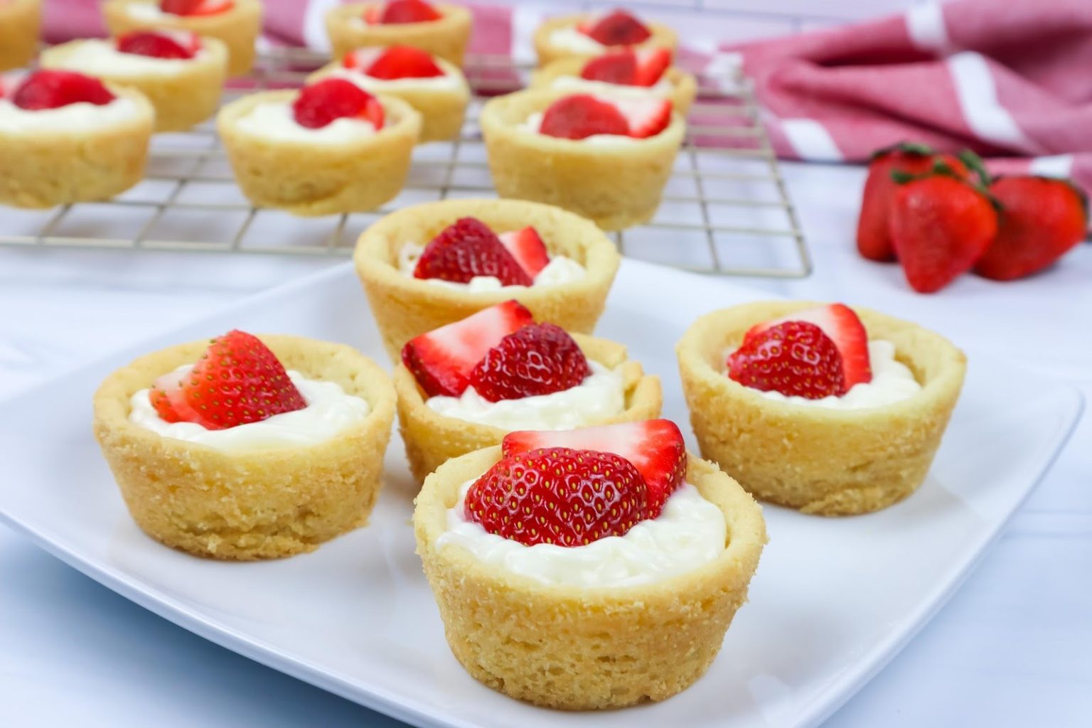 Strawberry Cheesecake Cookie Cups Easy Home Meals
