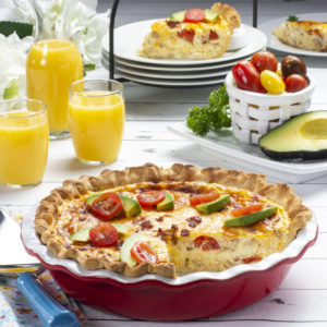 MFTK Bacon and Tomato Quiche