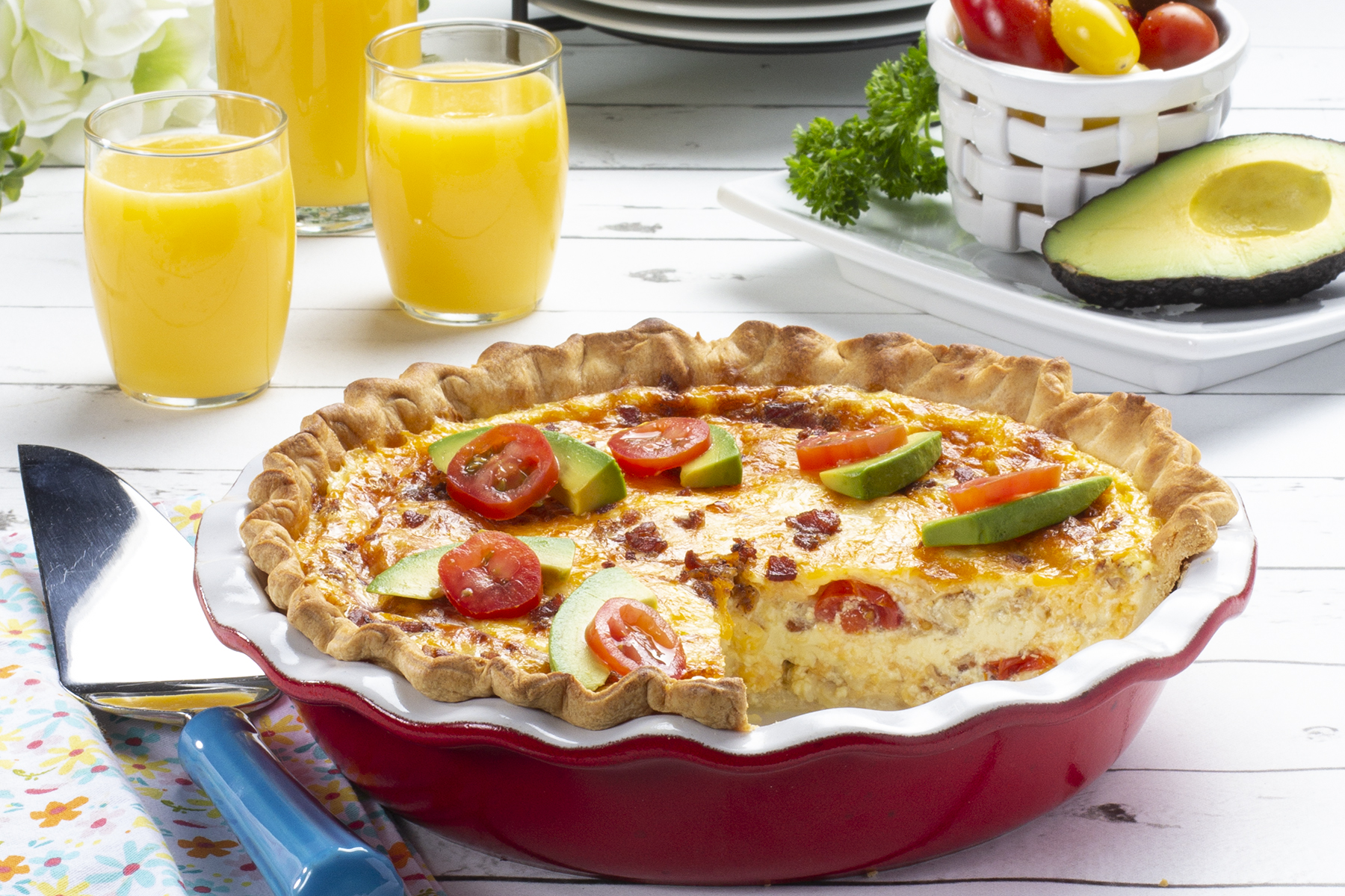 MFTK Bacon and Tomato Quiche