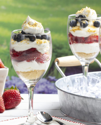 MFTK Star Spangled No-Bake Cheesecake Parfaits