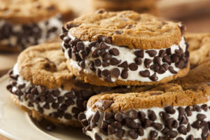 Chocolate Chip Cookie Ice Cream Sandwichndiwch