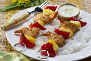 Coconut Shrimp Skewers