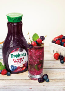 Tropicana Red Bright and Blue Cocktail