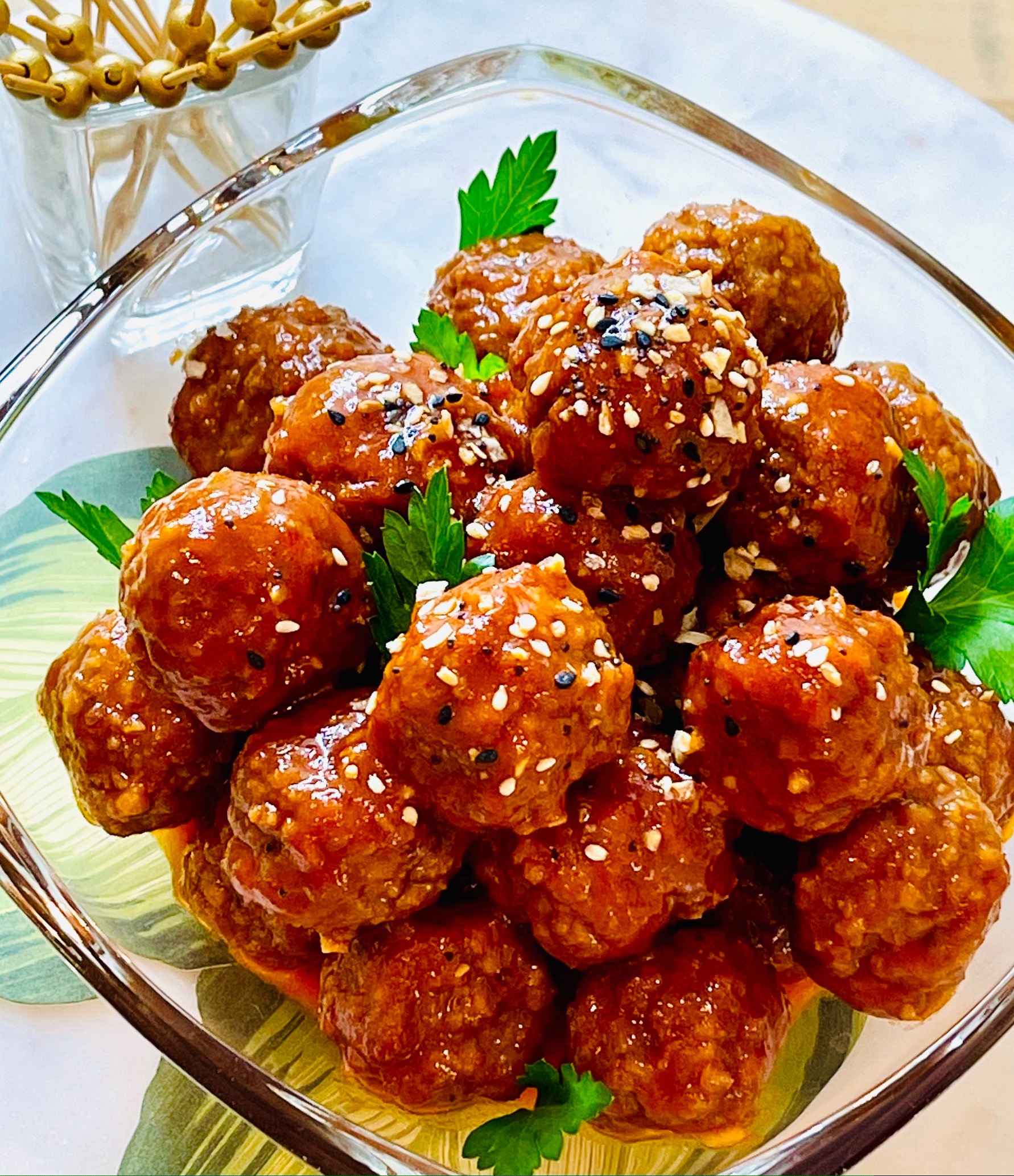 Sweet & Spicy Glazed Korean Meatballs Easy Home Meals