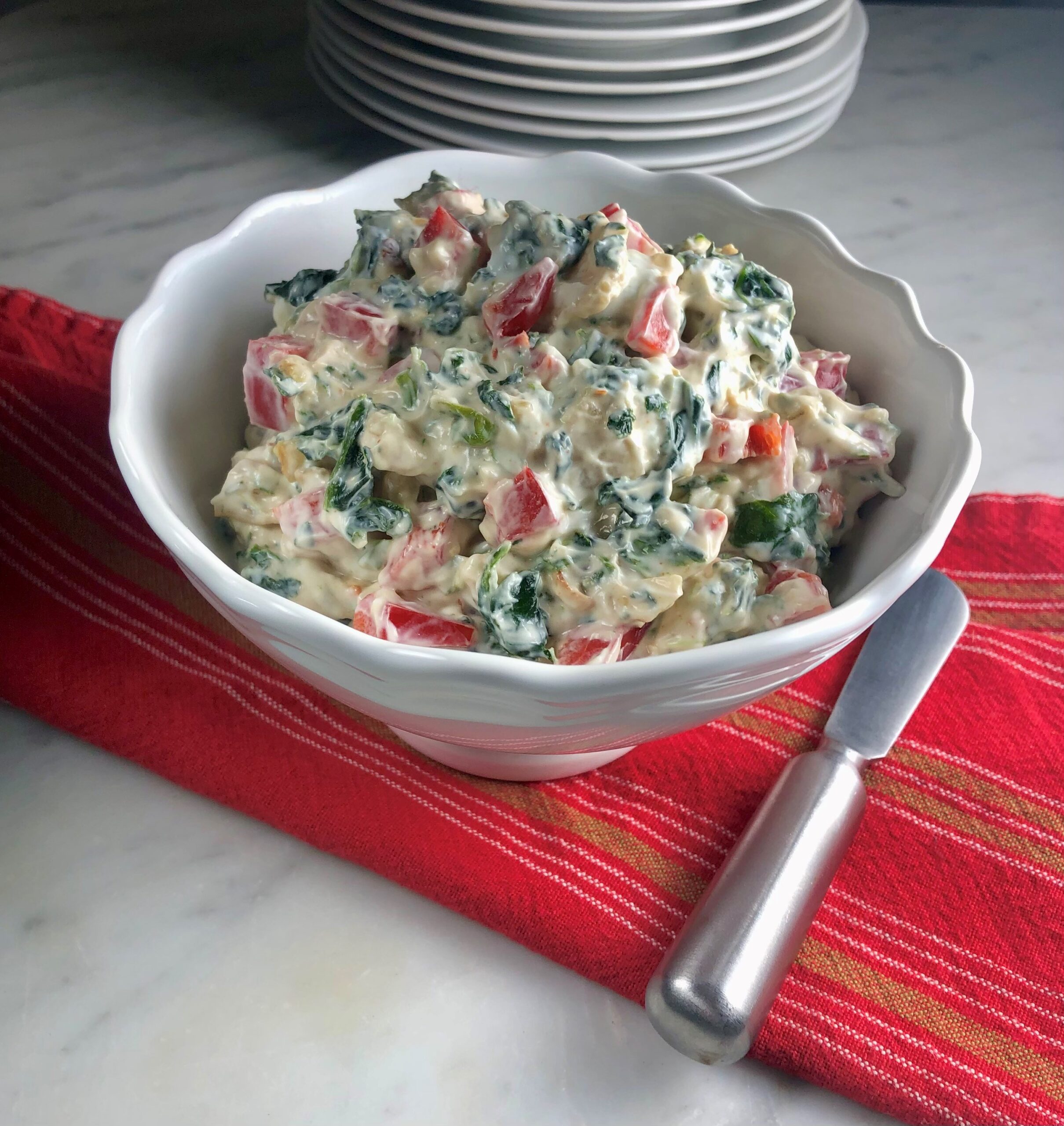 Karen Spinach & Red Bell Pepper Dip