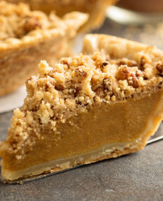 Plugra Ginger Streusel Pumpkin pie