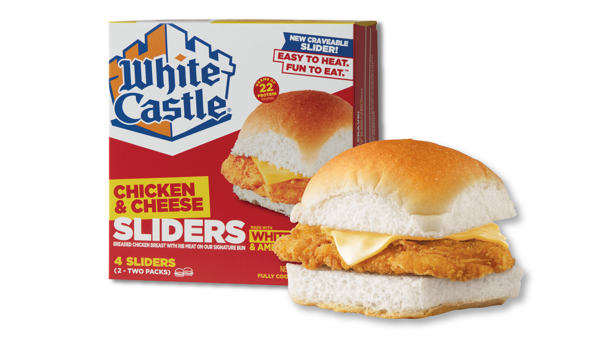 White Castle Chicken Cheese Sliders