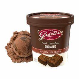 Graeters Dark Chocolate Brownie Ice Cream