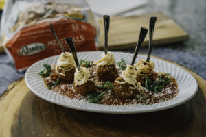 Erin Game Day Mini Spaghetti and Rosina Meatball Bites