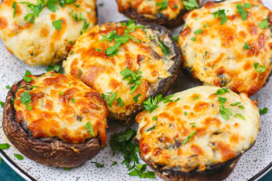 The Millenn SAHM Air Fryer Stuffed Mushrooms