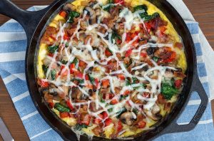 Cache Creamery Farmhouse Bacon Swiss Frittata