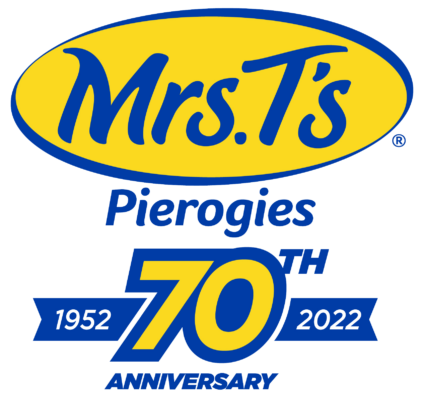 Mrs T's  70th anniversary logo