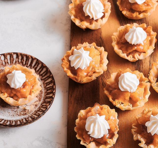 Athens Apple Brulee Phyllo Bites