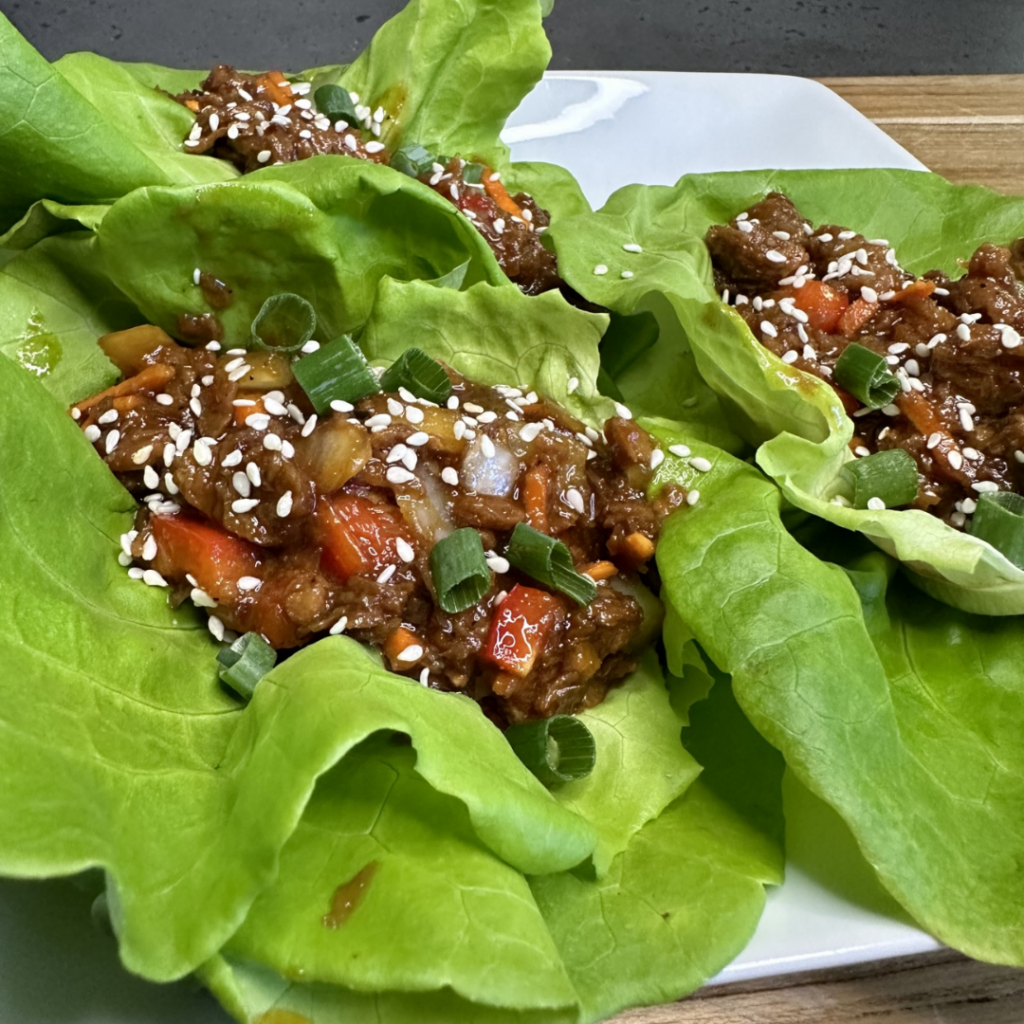 3 Bulgogi lettuce wraps