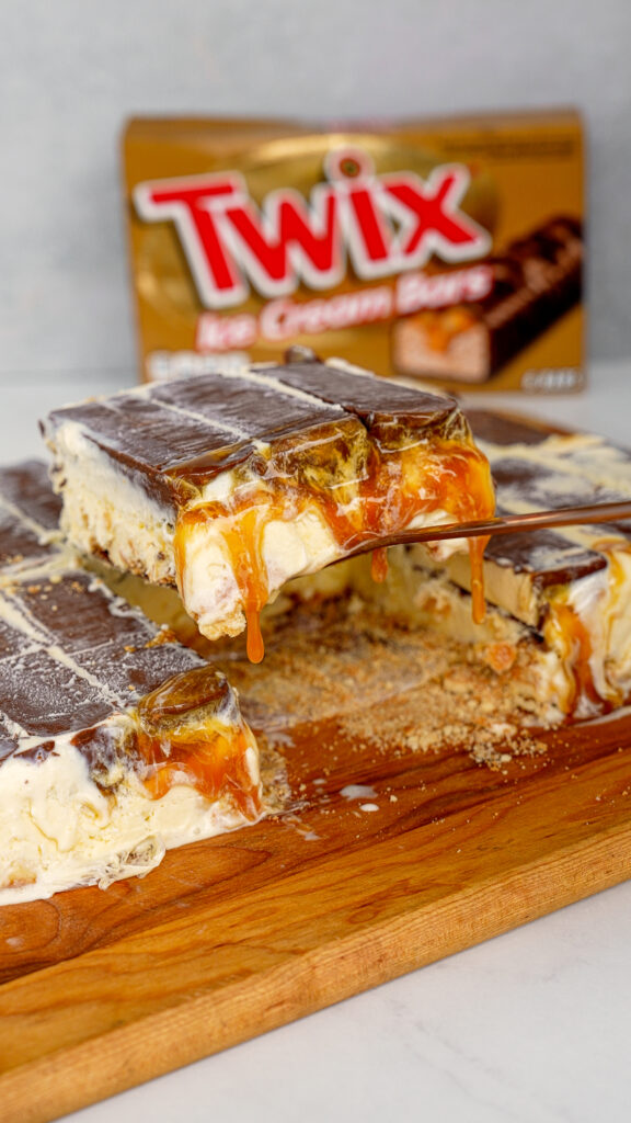 Chels Twix Ice Cream Cake