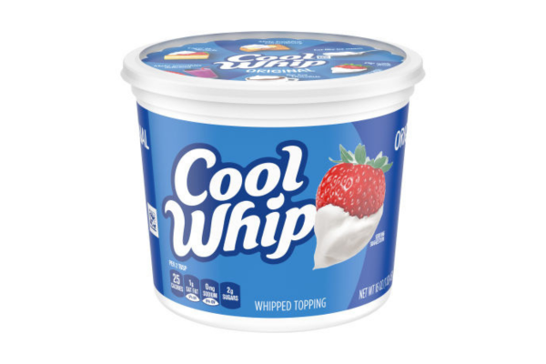 Large container of cool whip