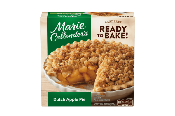 A box of Marie Callender's Dutch Apple Pie